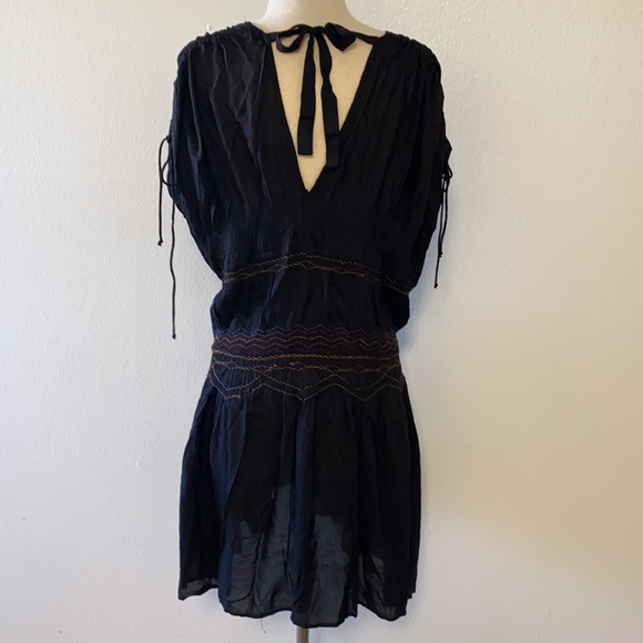 Free People Black Boho Dress SP - Picture 2 of 8
